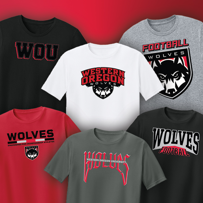 Western Oregon Wolves apparel by type
